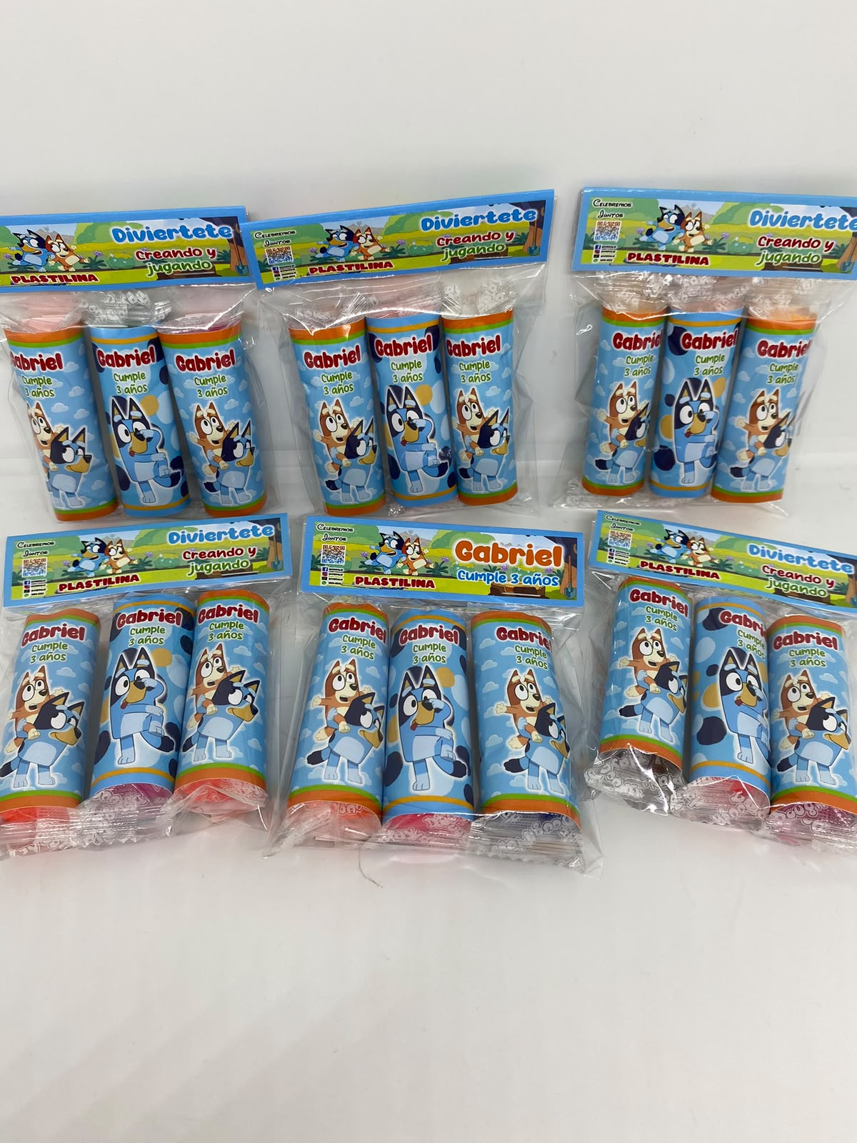 Kits de plastilina personalizados de Bluey