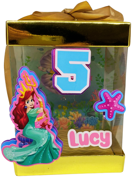 Bolsita personalizada de La Sirenita para el cumpleaños 5 de Lucy